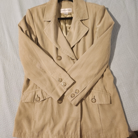 Jones New York Lime Green Silk Jacket Blazer Size Medium - Picture 6 of 9